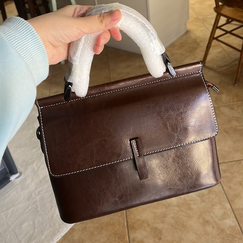genuine leather bag - Picture 1 of 9